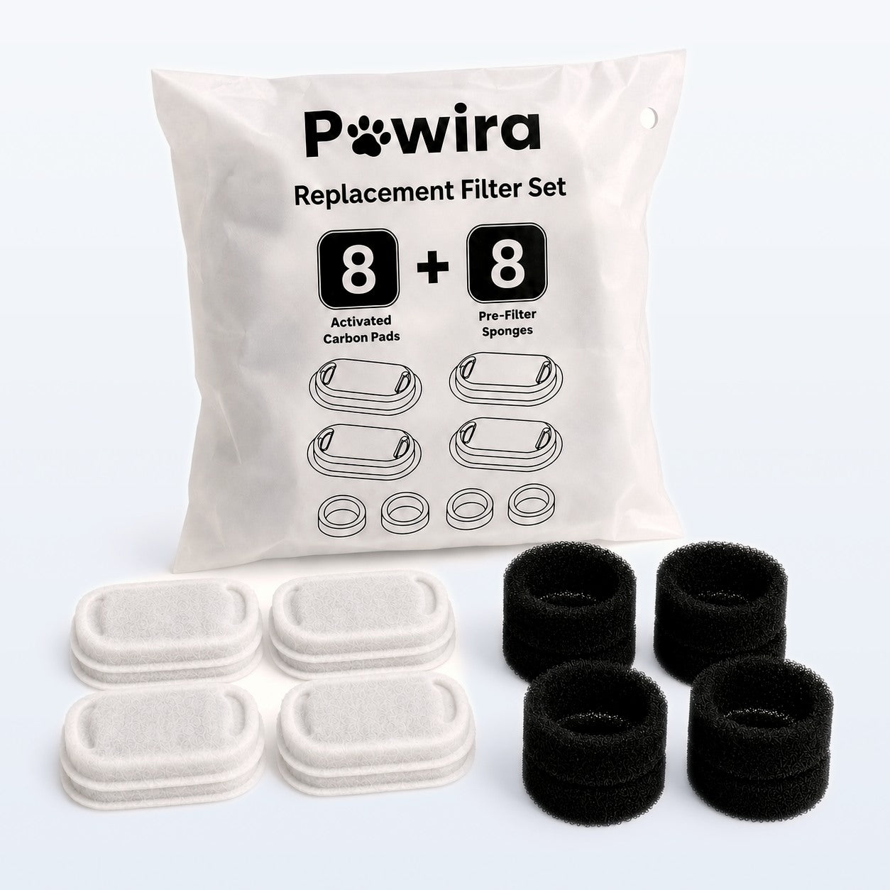 Pawira 8pcs Filter Refill Pack (4 months)